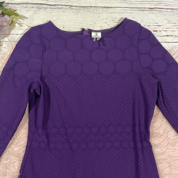 Julia Jordan Stretch Royal Purple Lace Dress - Picture 6 of 10